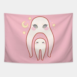 Kawaii Baby Nightcrawlers Tapestry