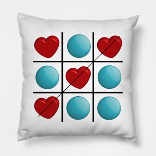 Love Wins - Tic Tac Toe Pillow