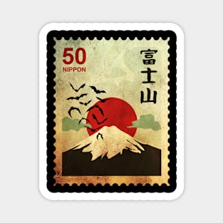 Mount Fuji Japanese Stamp Magnet