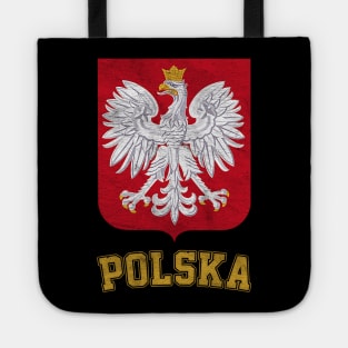 Vintage Style Poland / Polish Eagle Flag Tote