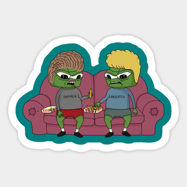 Beavis & Butthead Apu Apustaja & Tendies - Memes - Sticker