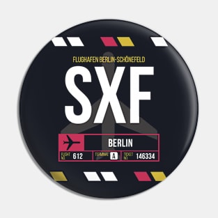 Berlin (SXF) Airport Code Baggage Tag Pin