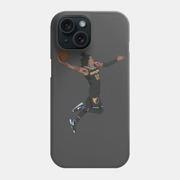 Ja Morant Dunk Phone Case by xavierjfong