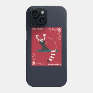 Red Panda Endangered Post Stamp Phone Case