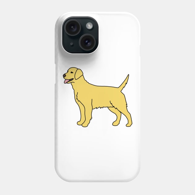 Yellow Labrador Phone Case by Kelly Louise Art