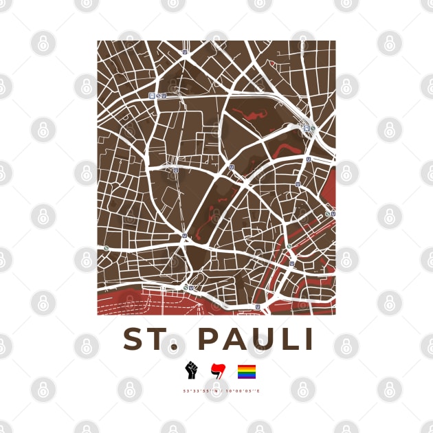 St. Pauli - Hamburg - Street Map by guayguay