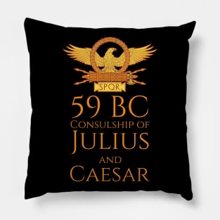 Ancient Rome Joke Satire - Consulship Of Julius And Caesar Pillow