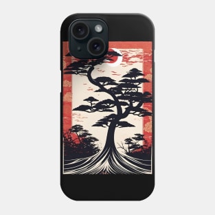 Red, white and Black Japanese Style Phone Case