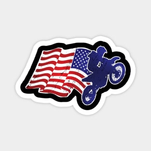 Motocross Flag Magnet