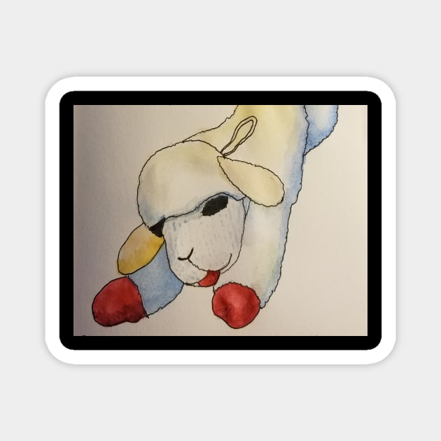 Lamb Chop Magnet by teenamarie23art