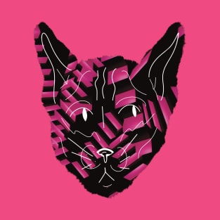 Liminal Spaces Cat Pink Design T-Shirt