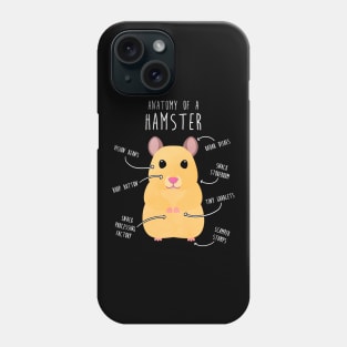 Golden Syrian Hamster Anatomy Phone Case