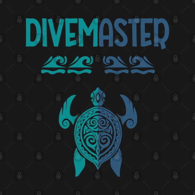 Polynesian Turtle Tattoo Design -Divemaster Scuba Diving by eighttwentythreetees