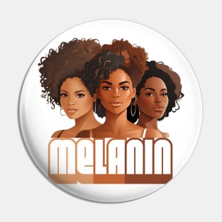 Melanin Beautiful Shades Afrocentric Pin