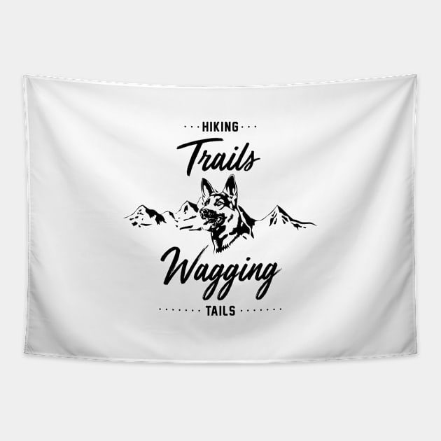 Hiking Trails Wagging Tails Tapestry by Venus Complete