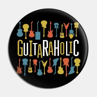 Guitaraholic Guitar Lovers Pin