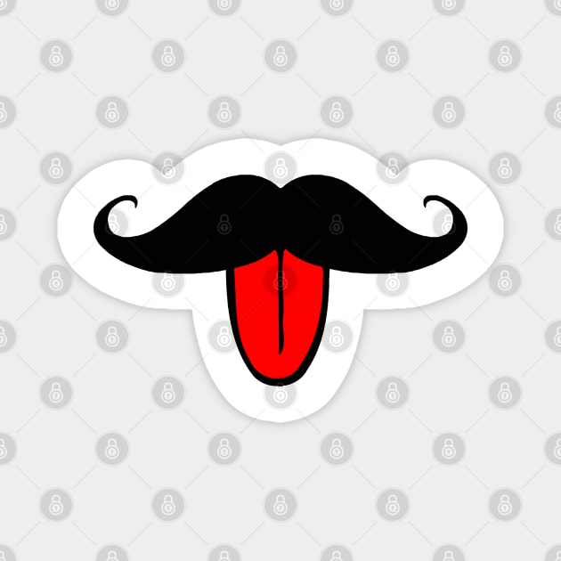 Funny Mustache Magnet by NewSignCreation