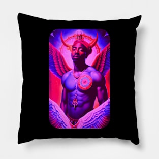 Rap Angel Vintage Artwork Pillow