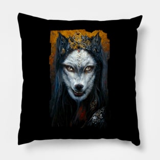 Werewolf portrait Pillow