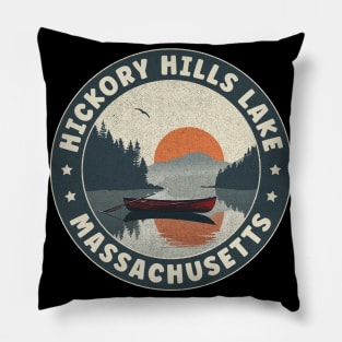 Hickory Hills Lake Massachusetts Sunset Pillow