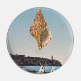 Searchlight - Collage/Surreal Art Pin