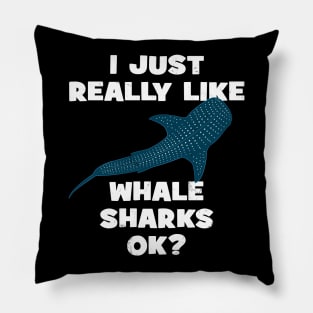 I just really like whale sharks ok? Pillow