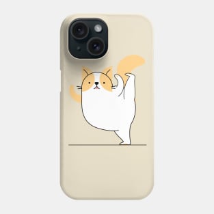 Cat Yoga Raised Leg Phone Case