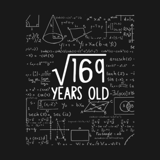 Square Root of 169: 13th Birthday 13 Years Old T-Shirt T-Shirt