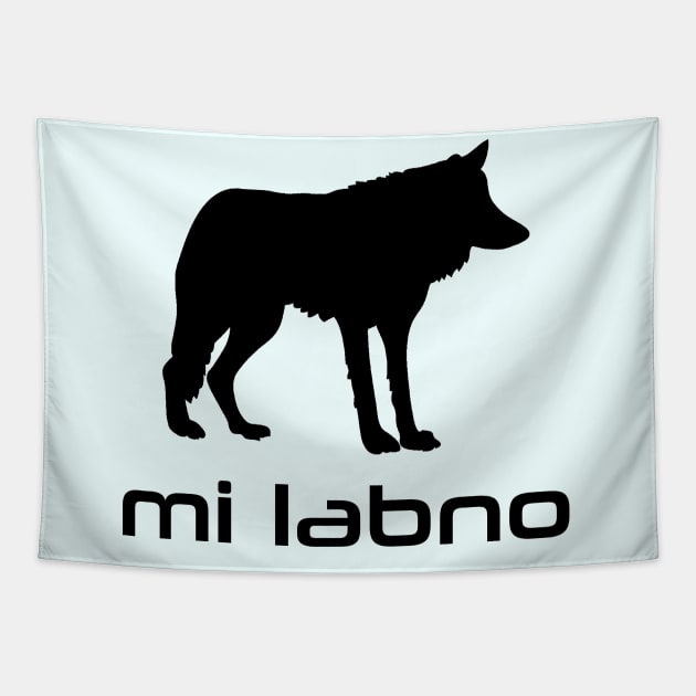 I'm A Wolf (Lojban) Tapestry by dikleyt