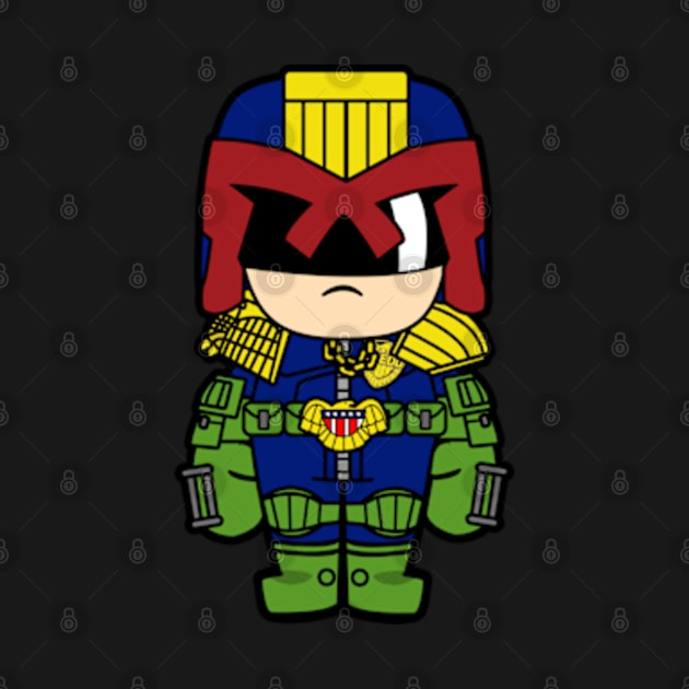 Judge Dredd Chibi by mighty corps studio