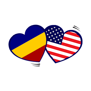 Romanian American Love T-Shirt