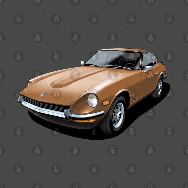 Datsun 240Z in brown by candcretro