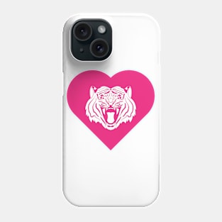 Tiger Mascot Cares Pink Phone Case