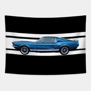 Mustang Shelby Cobra GT350 GT500 Performance Blue 67 Tapestry