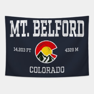 Mt Belford Colorado 14ers Vintage Athletic Mountains Tapestry