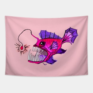 Pink Anglerfish Tapestry