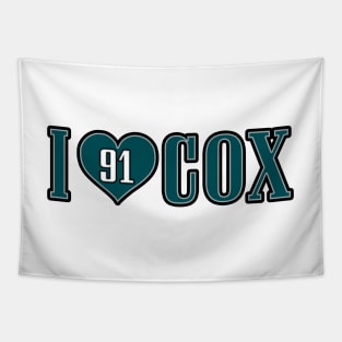 I Heart Cox - White Tapestry