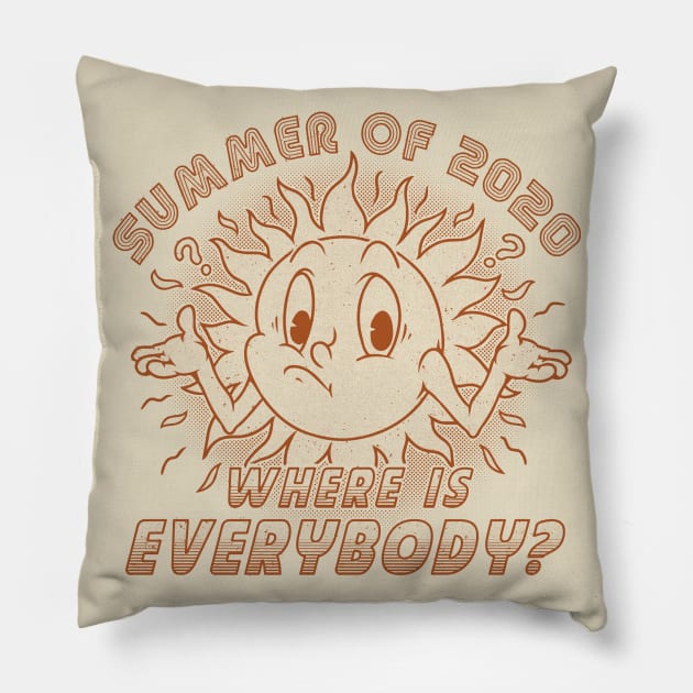 SUMMER OF 2020 - lines Pillow by Firebrander