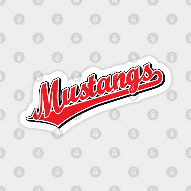 Mustangs "tail" Magnet by Illustratorator