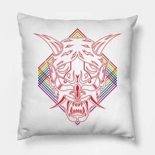 Retro Red Shinigami Pillow