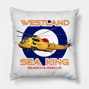 Westland Sea King Search and rescue helicopter in RAF roundel, Pillow