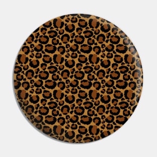 Brown and Black Leopard Safari Print Pin