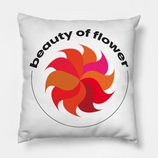 Beauty of flower simple illustration Pillow