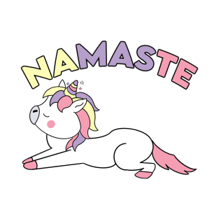 Exhale Namaste Funny Yoga Unicorn Lovers Gift T-Shirt