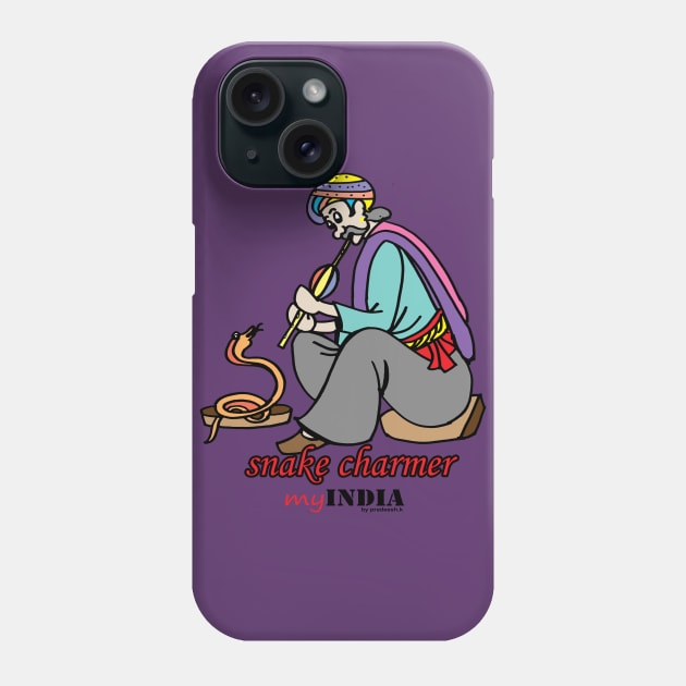 snake charmer Phone Case by Pradeeshk