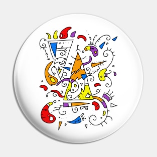 Artistic Surrealist design Pin