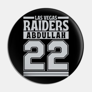 Las Vegas Raiders Abdullah 22 Edition 3 Pin