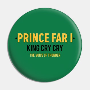 Reggae Royalty: Prince Far I - The King of Cry Cry Pin