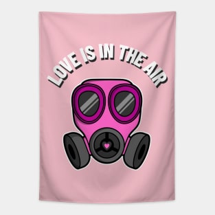 love is in the air mask Tapestry