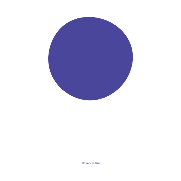 Circular - Crayola Ultramarine Blue by Eugene and Jonnie Tee's